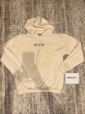 Taylor Swift The Eras Tour Cream Pullover Hoodie with Subtle Logo